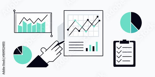 Data analysis and visualization tools charts graphs and reporting concepts