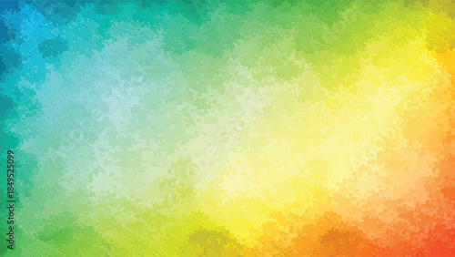 Abstract colorful background with vibrant shades of green, yellow, and orange