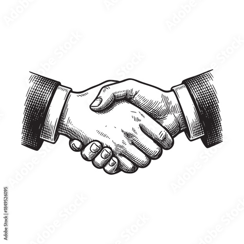 Handshake Agreement Engraving