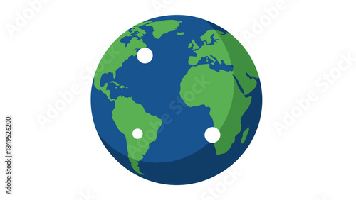 earth globe vector illustration