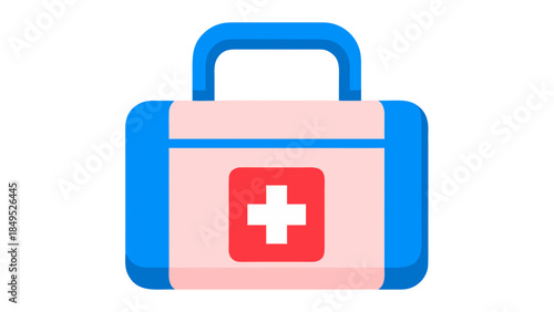first aid kit isolated