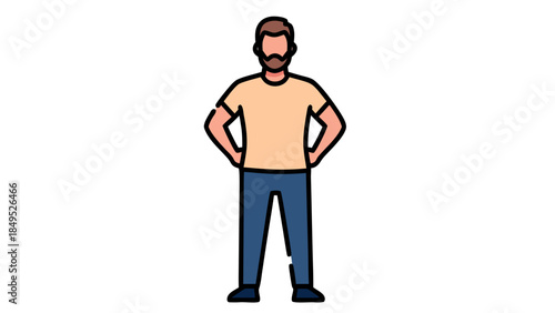 business man with arms outstretched