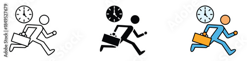 Late icon vector. urgency and deadline symbol. vector illustration.