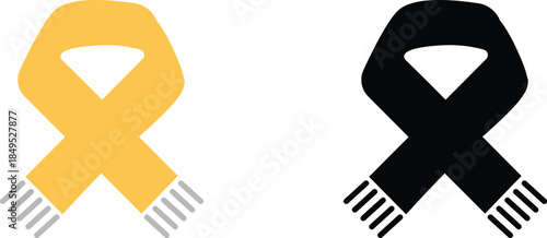 Winter Fashion Accessory Wrapped Scarf with Tassels.