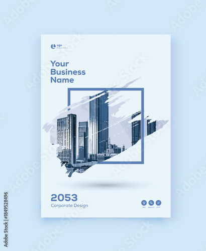 Corporate Cover Design Template in A4. Can be adapt to Flyer, Brochure, Annual Report, Magazine, Presentation, Banner, Poster