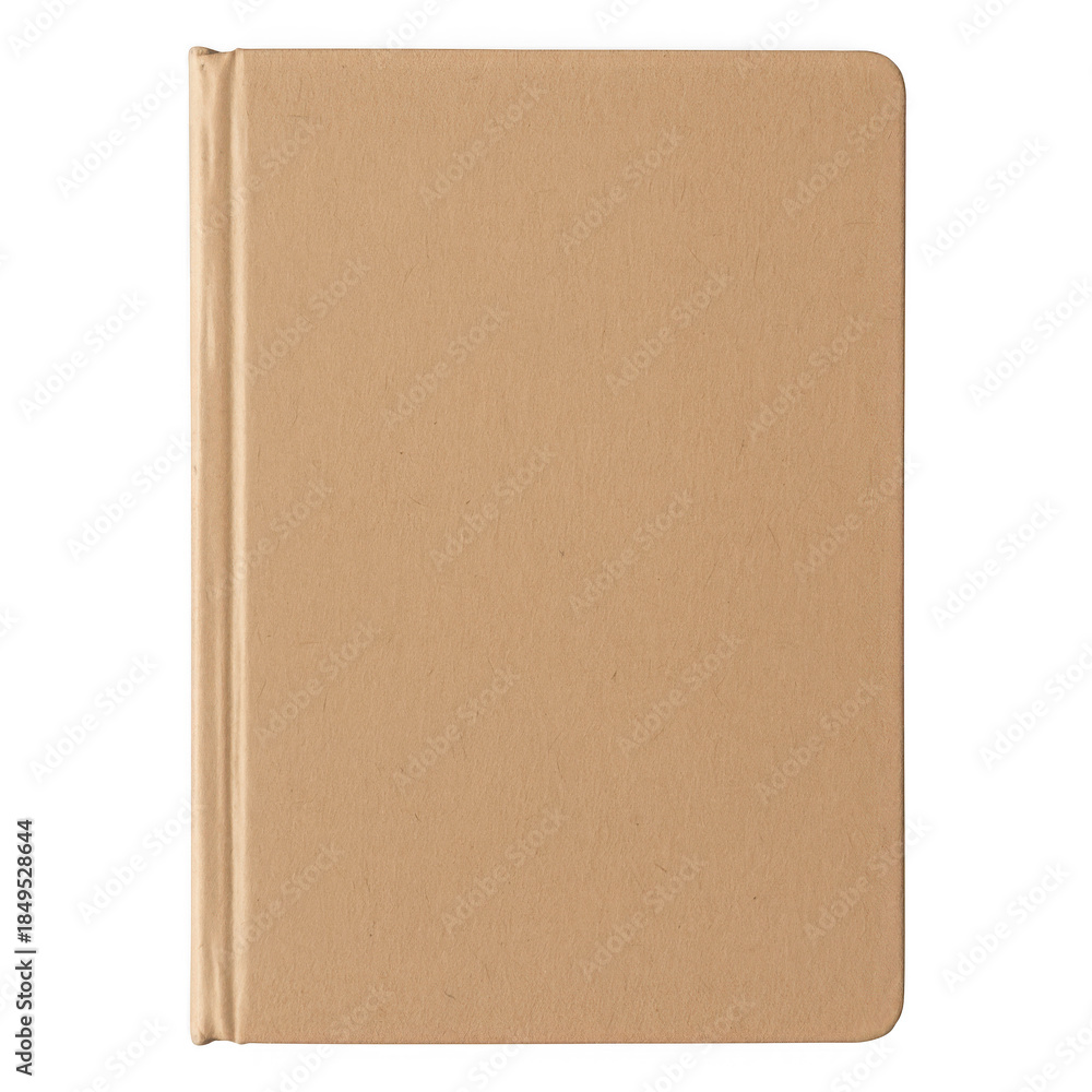 Fototapeta premium Closed notebook isolated on transparent background