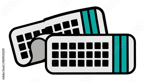 vector illustration of a radio