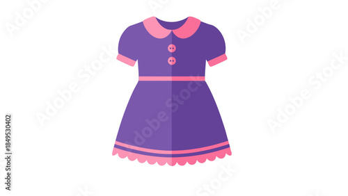 vector illustration of a fashion dress