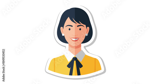 business woman thinking about something