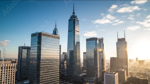 Dynamic Corporate Skyline Sunrise