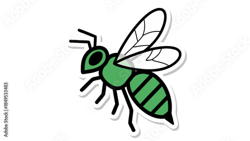 vector illustration of a dragonfly