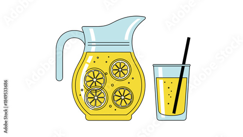 jug and glass of juice