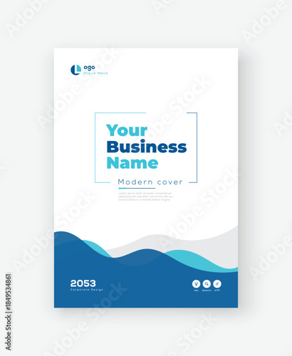 Corporate Cover Design Template in A4. Can be adapt to Flyer, Brochure, Annual Report, Magazine, Presentation, Banner, Poster