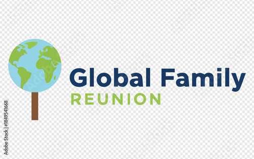 Global Family Reunion - Earth on a Stick Design