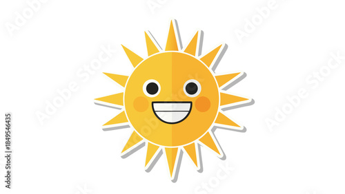 happy sun cartoon