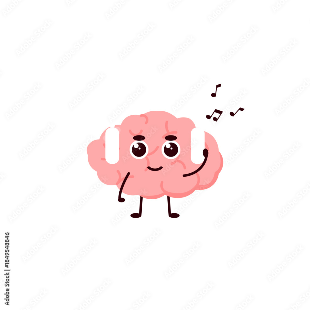 Obraz premium Brain Emoji Clipart