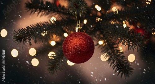 christmas tree and decorations