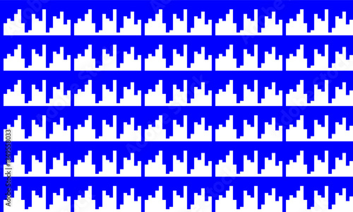 blue wave signal horizontal row strip repeat pattern, repeat seamless design for fabric print, bar patter background