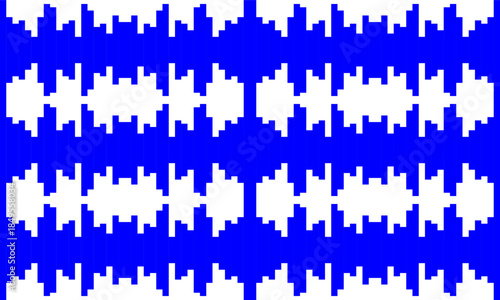 blue wave signal horizontal row strip repeat pattern, repeat seamless design for fabric print, bar patter background