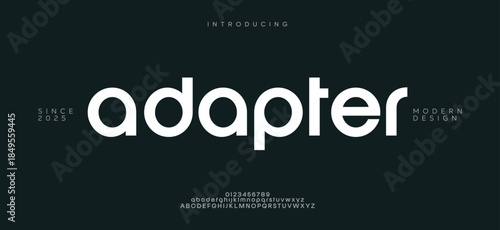 Trendy decorative alphabet display font vector. Creative unique fluid style typeface