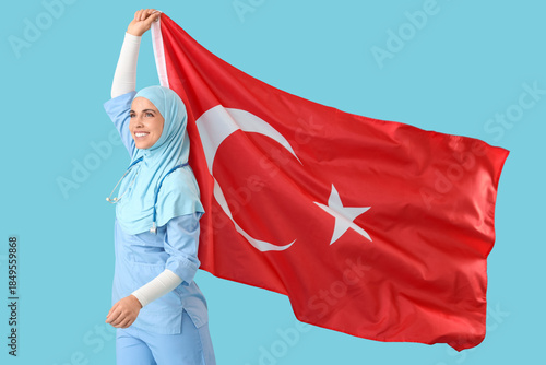 Young female Muslim doctor ...