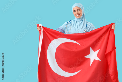 Young female Muslim doctor ...