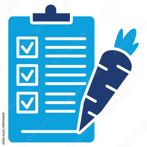 planning flat blue icon