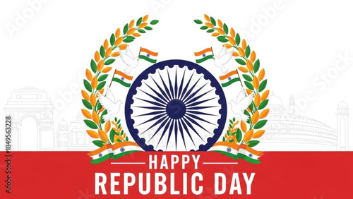 Celebrating India's Republic Day with Patriotism and Pride National Flag Colors