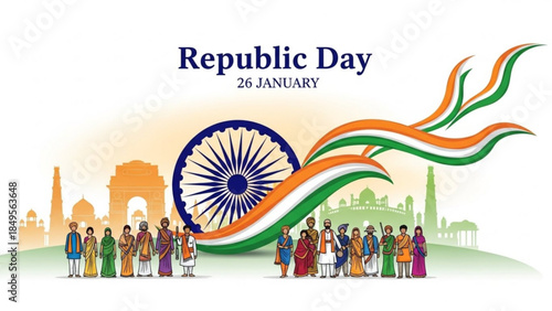 Celebrating India's Republic Day 26 January with Diverse Cultural Heritage and National Pride