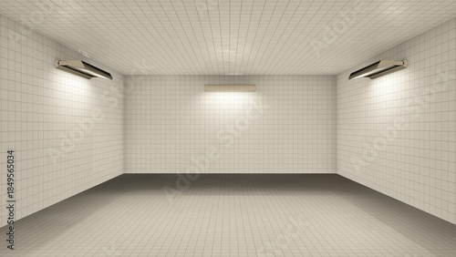 Wallpaper Mural Empty Room Wall – Liminal Space 3D Render Torontodigital.ca