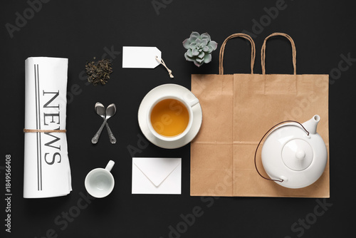 Composition with cup of tea...