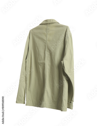 Hanger with beige denim jac...