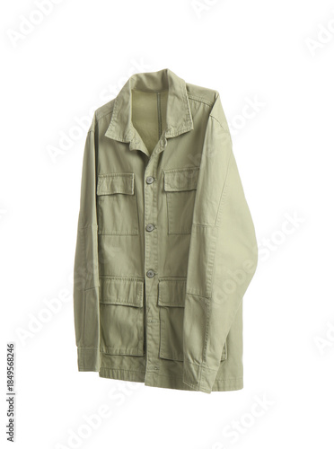 Hanger with beige denim jac...