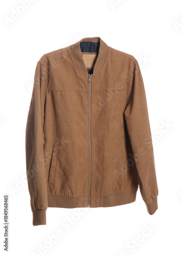 Hanger with brown bomber ja...