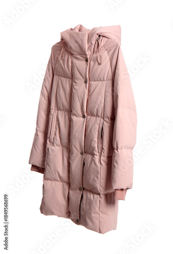 Hanger with stylish pink pu...
