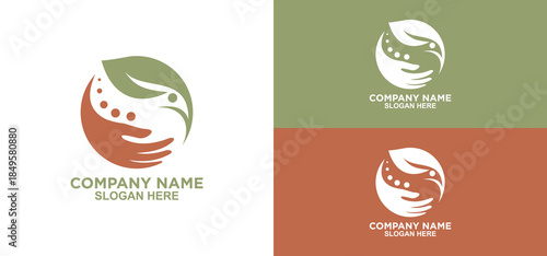 Eco-Friendly Logos Symbolize Care, Sustainability, and Community