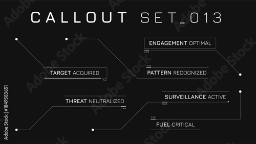 Callout Hud Pack Delivering Neon Grid Boxes For Presentation