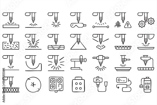 Travel Navigation and Vacation Icons for Web and App Design