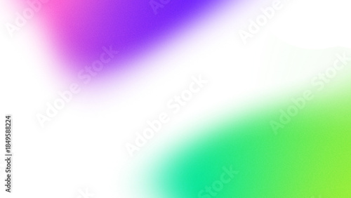 Aesthetic green purple gradient waves with grainy texture 