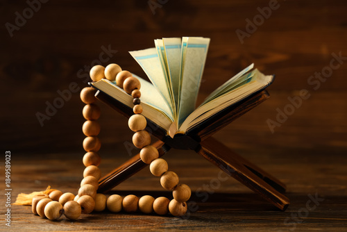 Wooden stand, Koran for Ram...