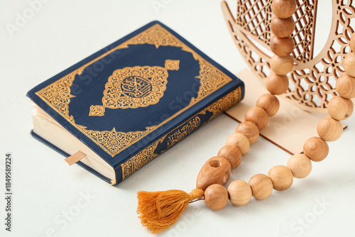 Koran, decorative crescent ...