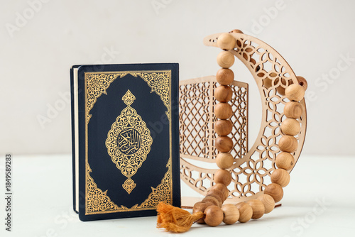 Koran, decorative crescent ...