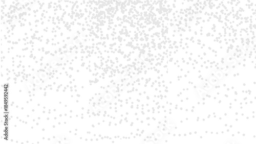PNG image of Abstract black and white overlay texture featuring scattered white circular particles resembling falling snow or digital noise against a on white background