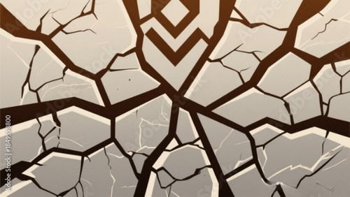 Seamless old stone wall texture featuring a natural rock pattern and geometric mosaic structure for architectural wallpaper design