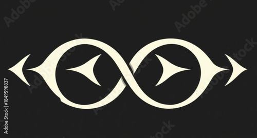 Vector illustration of an abstract black apple featuring a Venetian carnival mask design for a theater festival celebration icon