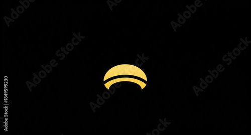 3D illustration of a yellow lantern on the ground at night as a business concept symbol for technology and network news