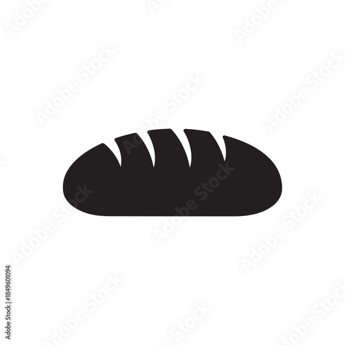 Loaf of bread vector icon in linear icon isolated on white background