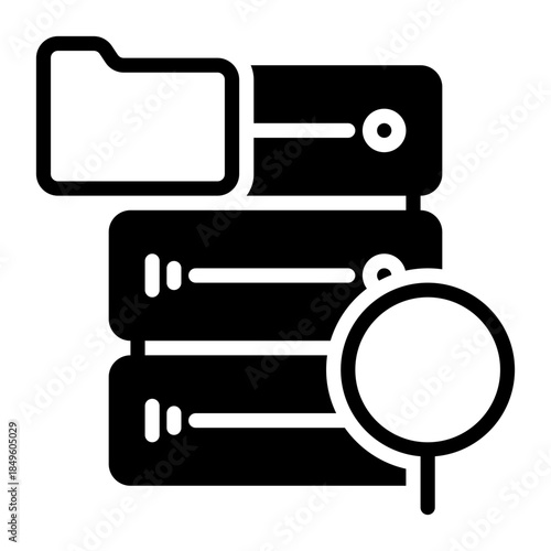 search icon, glyph icon style