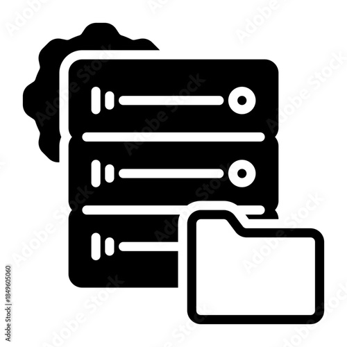 server icon, glyph icon style