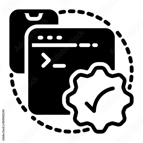 maintenance icon, glyph icon style